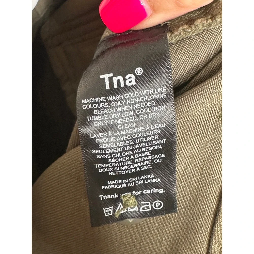 Tna Cargo Pants 4 Olive Green High Rise Tapered Utility Aritzia Supply Pant